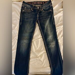 Rock Revival Dark Blue Cameron Straight Leg Jeans